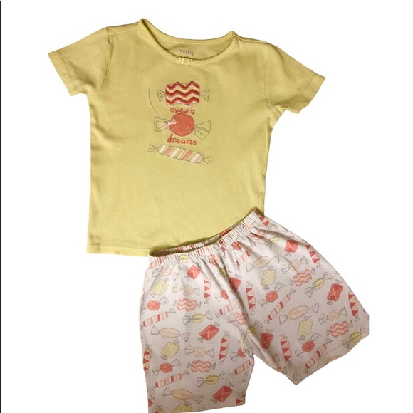 Gymboree Sweet Dreams Shortie Two Piece Gymmies Size 8 - Picture 3 of 4